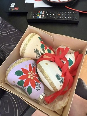 Vintage THÜREX Weihnachtsbaum Anhänger DDR Lauscha Baumschmuck (Originalkarton)