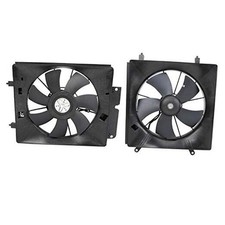 Air Radiator Condenser Cooling Fan Assembly Motor Shroud Compatible with 2002