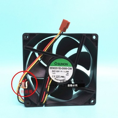 1PC   EE92251S3-D000-C99 12V 1.3W 9CM chassis silent cooling fan  #qm
