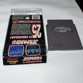 Jeopardy 25th Anniversary Edition Nintendo NES Game In Box Tested (No Manual)