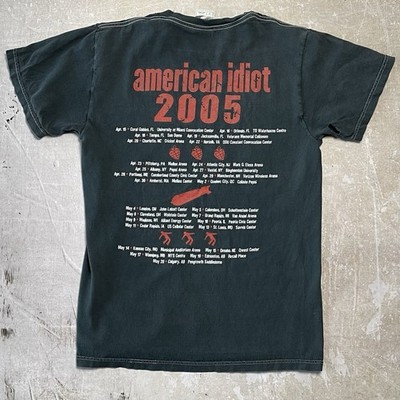 ミュージシャン Green Day American Idiot Tour Tee XXL Vintage Green Day American Idiot Album Tour T-Shirt Small Punk