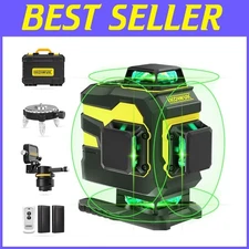 High-Precision Laser Tool - 4x360° Level with Remote Control
