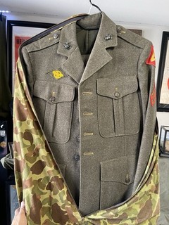 Named World War Il Us Marine Corps Uniform Fourth Division Named !