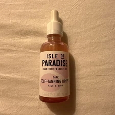 Isle of Paradise Face & Body Self Tanning Drops Dark - 1.69 Fluid Oz SEALED