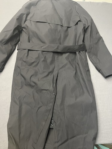 Garrison Collection Coat Mens Sz 40L Blk Belt US Army Trench Coat DLA Military - Picture 3 of 16