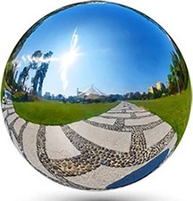 4 Inch/100mm Stainless Steel Hollow Ball Smooth Gazing Mirror Ball for Decoratin