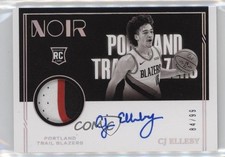 2020-21 Panini Noir Rookie Black & White 84/99 CJ Elleby #340 Patch Auto 0s9t