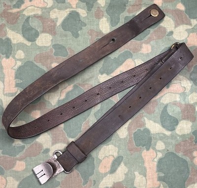 Original Swedish Mauser Leather Sling M1896 M96 M38 Sweden W/ QD Buckle #S26