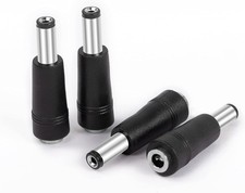 MEIRIYFA DC 4.0x1.7mm Female to 5.5x2.1mm Male Universal Plug Power Black