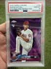 2018 TOPPS CHROME SHOHEI OHTANI 150 PITCHING RC ROOKIE PINK REFRACTOR GEM PSA 10