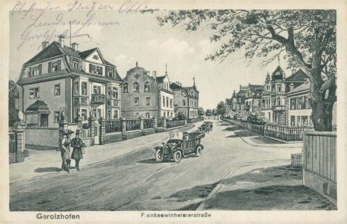 Ansichtskarte Geroldshofen Frankenwinheimerstraße 1915