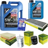 Inspektionspaket 6L Liqui Moly Longtime 5W-30 FüR Audi A4 2.4 2.6 2.8 Quattro