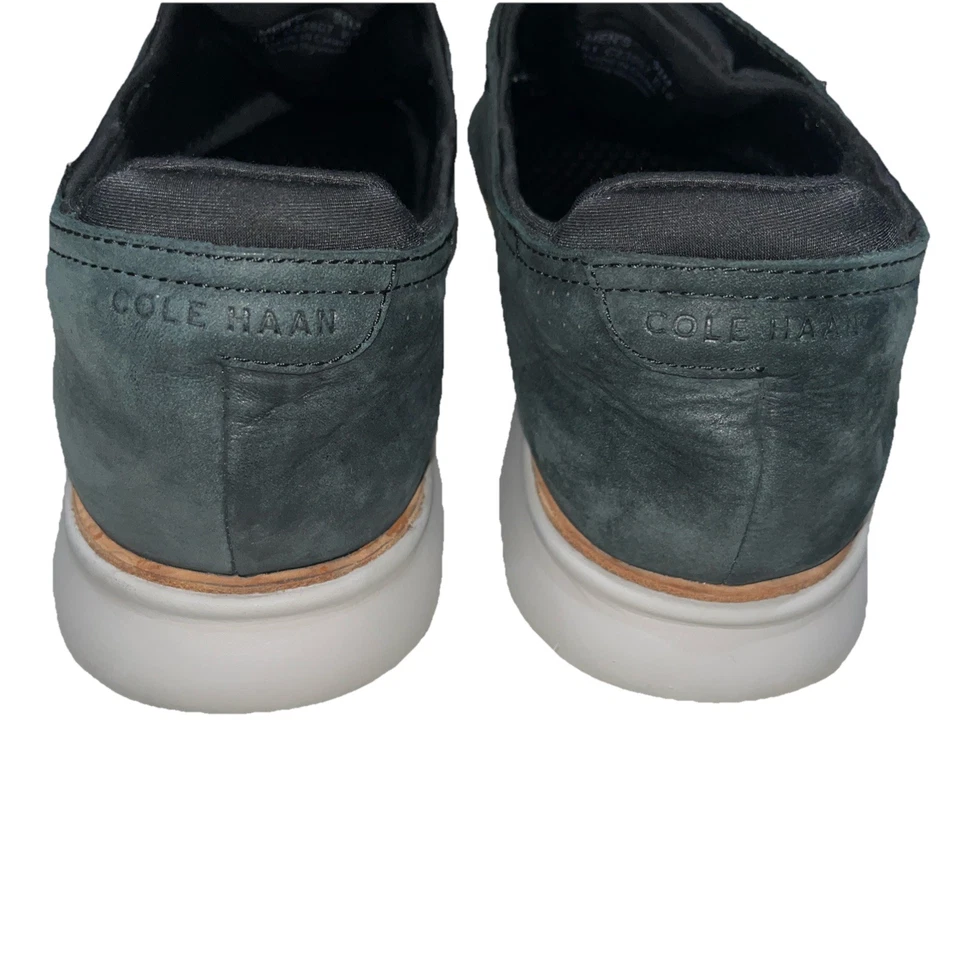 Zapatos Oxford Cole Haan Para Hombre 9.5 M Cuero Azul Punta de Ala Láser C23807 Foto 4 de 4