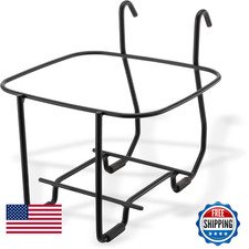 San Jamar Kleen-Pail Vinyl Coated Stainless Wire Wall-Mount Stand Only For 3 Qt