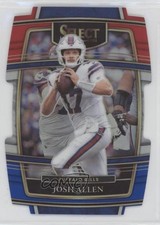2021 Panini Select Concourse Red & Blue Prizm Die-Cut Josh Allen #6 0l6w