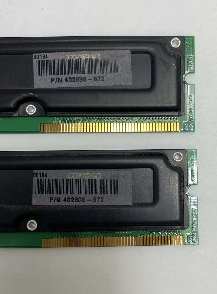 512MB (2 x 256MB) Infineon / Compaq 402836-872 800-45 Rambus ECC Server Memory - Image 3 of 4