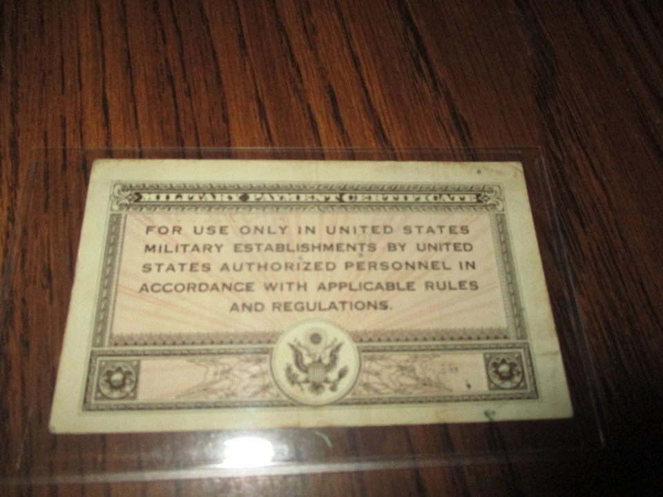 USA ONE DOLLAR MILITARY PAYMENT CERTIFICATE SERIES 461 1946-1947 - Image 2 of 2