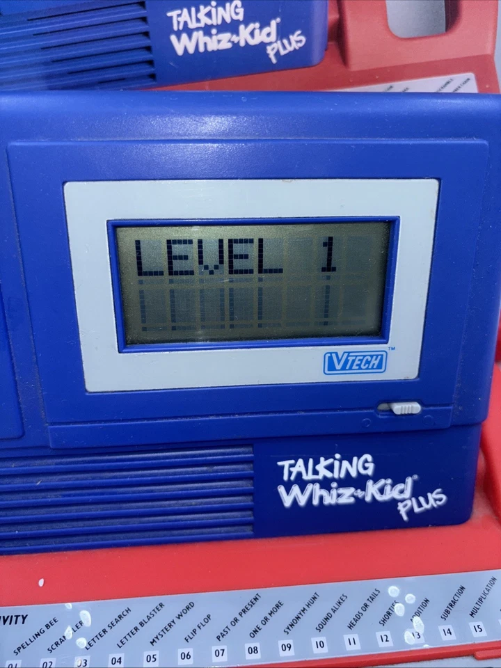 Vintage VTech Talking Whiz Kid Plus Learning Computer 1991 w/ Original Box Works - Image 2 of 4