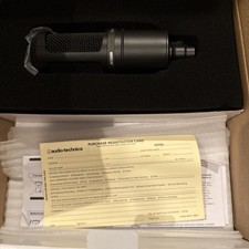 Audio-Technica AT2020 Cardioid Condenser Studio XLR Microphone - Black