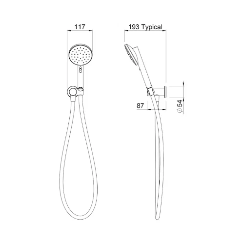Methven Minimalist MK2 Hand Shower Chrome