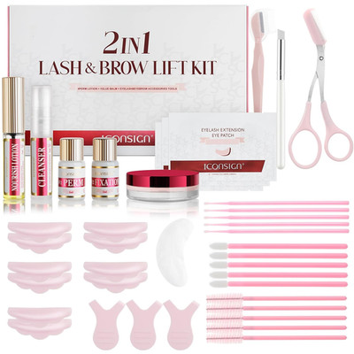 Wimpernlifting Augenbrauen Laminierung Set Lash Lift Kit Curling Dauerwelle semi