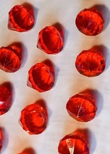 Lot Of 14 Imitation Faceted Austrian CrystL Beads. F. NJ 2