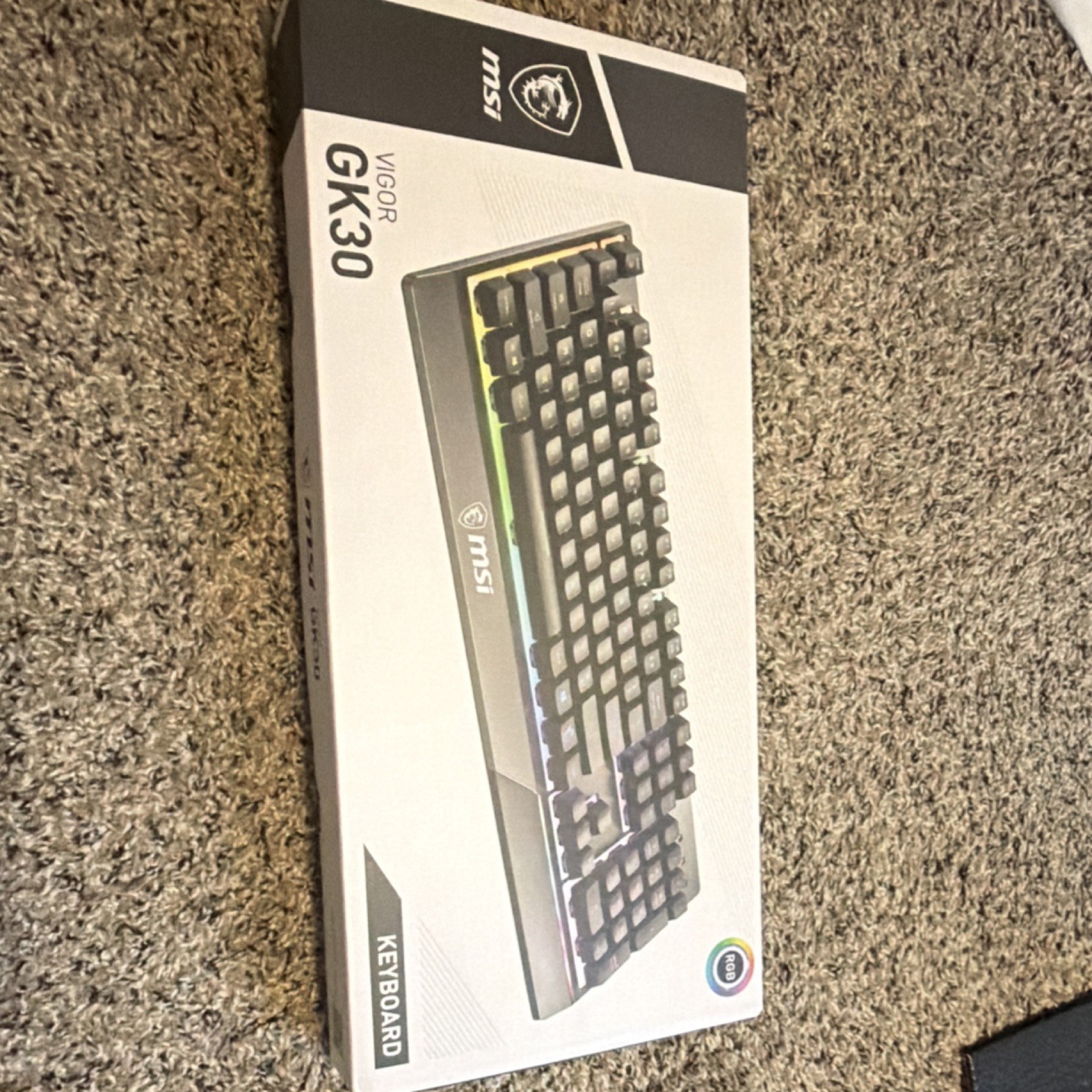 MSI Vigor GK30 Gaming Keyboard USB Wired Illuminated 104-Key