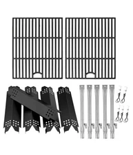 BBQration Replacement Parts Kit-Nexgrill 5-Burner 720-0888- Grate, Shield,Burner