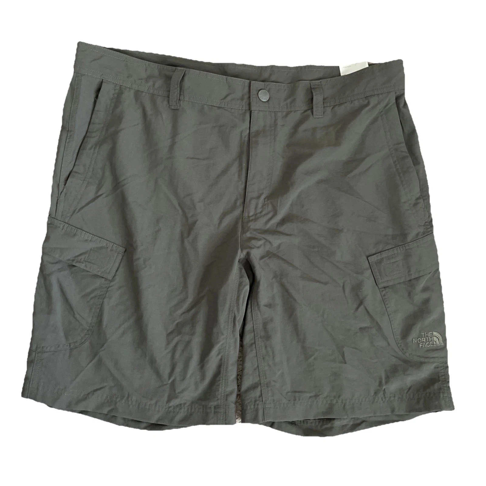 The North Face Mens Army Green Horizon Cargo Shorts Size 38 Hiking Stretch NWT