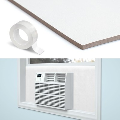 Window Air Conditioner Side Panels, Full Surround Insulated Foam Cover for In...