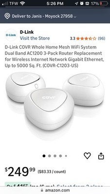 D-link Cove Dual Band Whole Home Wi-Fi System