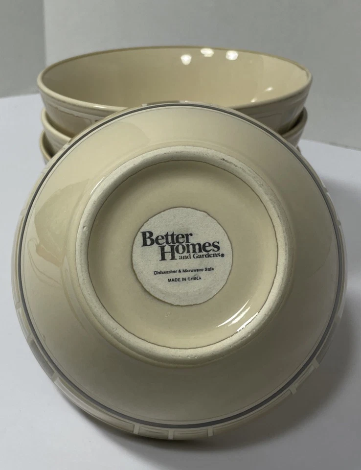 Better Homes and Gardens Cream Mosaic Soup Cereal Bowls - Image 3 of 4