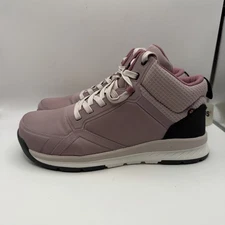 BOGS Sandstone Composite Safety Toe Mid Outdoors Boots Womens Sz 9.5 Misty Rose