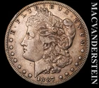 1887-S Silver Morgan Dollar - Scarce  Extra Fine  Semi-key  Better Date  #L3385