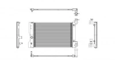 散热器适用于 09 - 19 丰田卡罗拉/矩阵 1.8L L4 单排 TO3010323 164100T042 — 第 2/4 张图片
