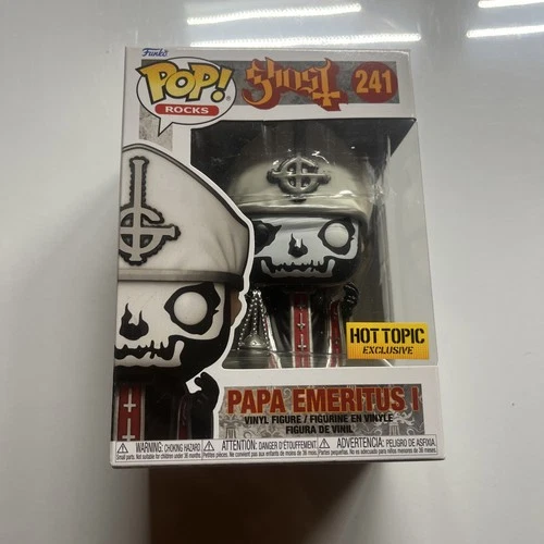 Funko POP Rocks! Ghost PAPA EMERITUS I 241 Figure Hot Topic Exclusive