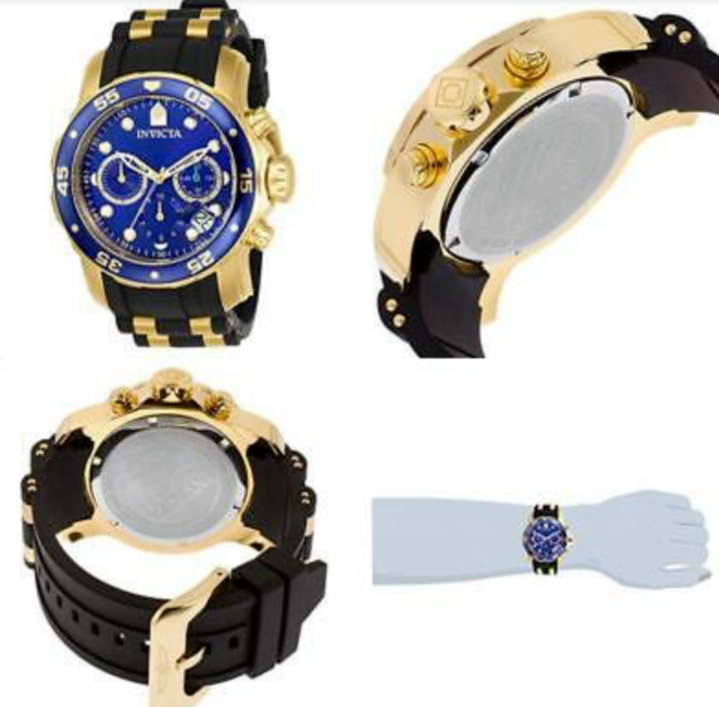 Buy Invicta Pro Diver 17882 48mm Gold Stainless Steel Case with