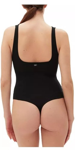 GAP GapBody Damen Logo Comfort Tanga Body, True Black Medium