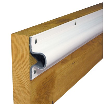 Dock Edge ''C'' Guard PVC Dock Profile - (4) 6' Sections - White