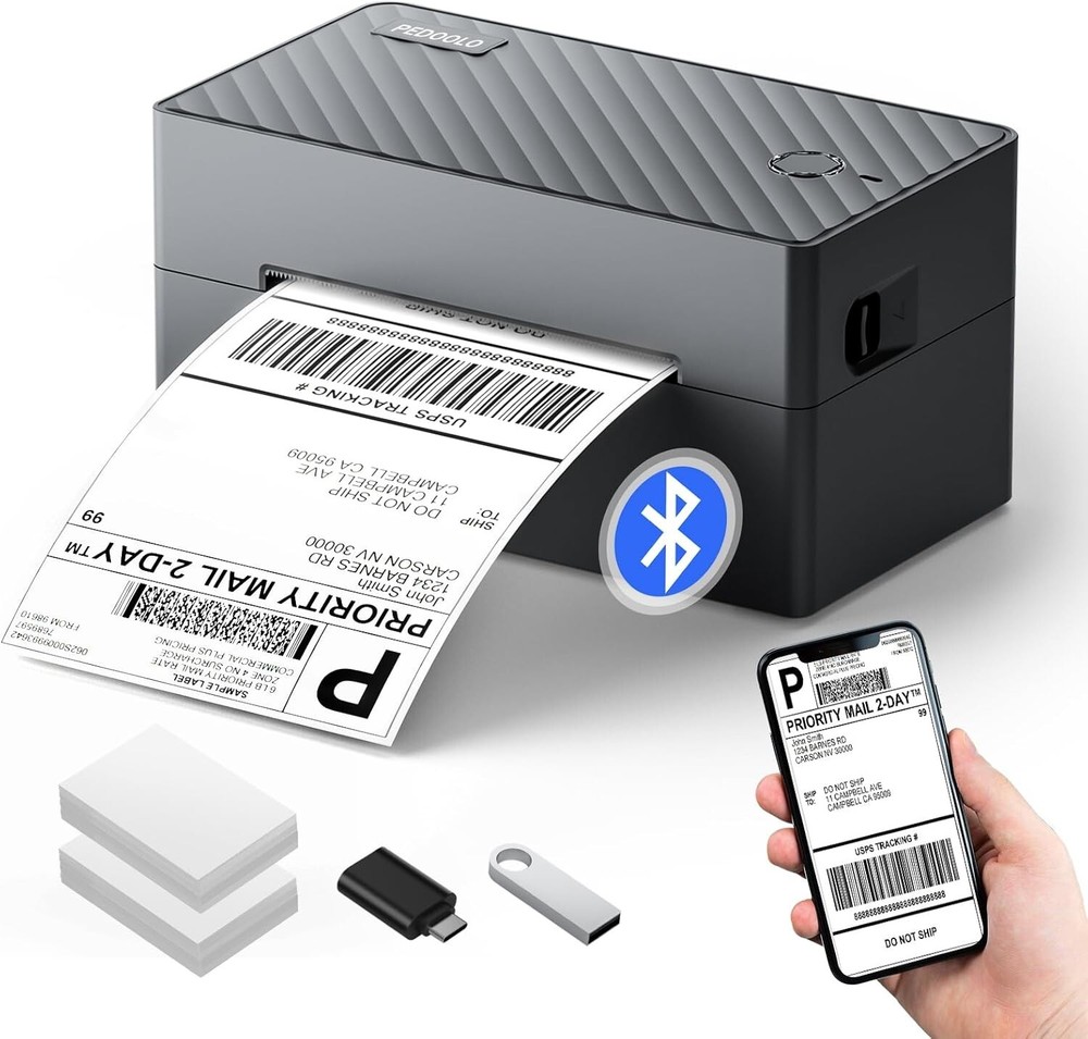 Bluetooth 4x6 Thermal Label Printer for Shipping