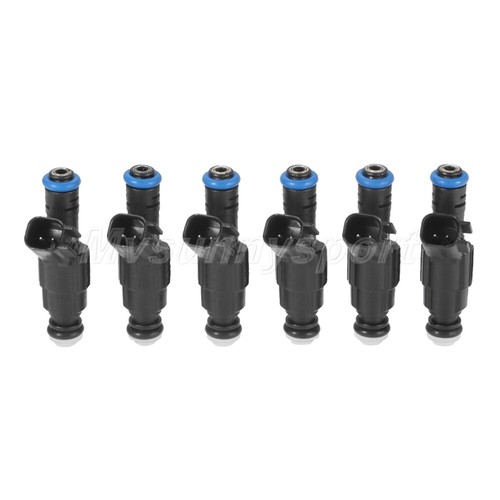 6 pz Iniettori Carburante Aggiornamento 4 Fori Per Jeep Cherokee Wrangler 4.0L 1999-2004 - Foto 5 di 12