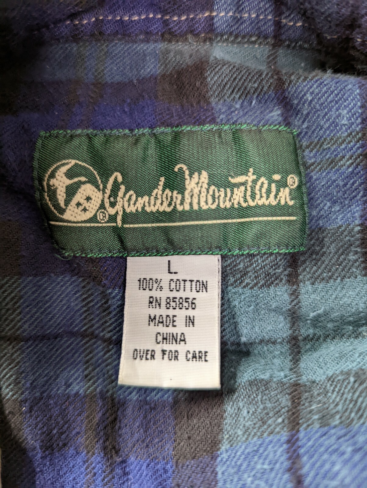Gander Mountain Button Up Shirt Jacket Flannel Li… - image 2