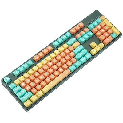 Ice Mango Soda PBT MA Profile Full Set Keycaps For Cherry MX keyboard