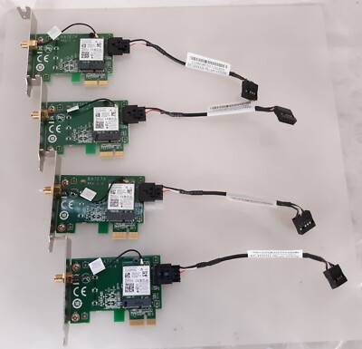 Lot of 4 Lenovo BA7E78 M.2 Riser Card w/ Wi-fi and Cable