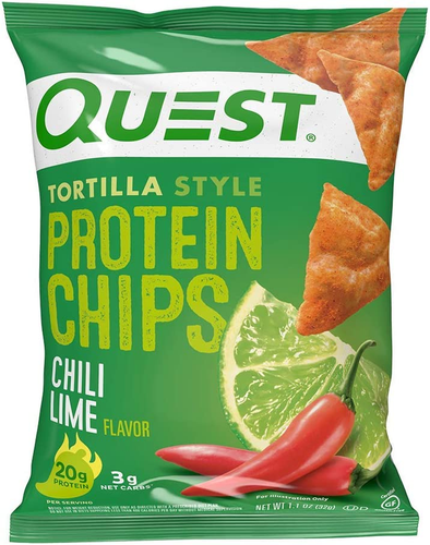 Tortilla Style Protein Chips, Low Carb, Nacho Cheese 1.1 Ounce (Pack of 12) - Picture 2 of 9