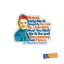 St. Thérèse of Lisieux Sticker 2pcs | Religious Gift | Saint Sticker | SQ422