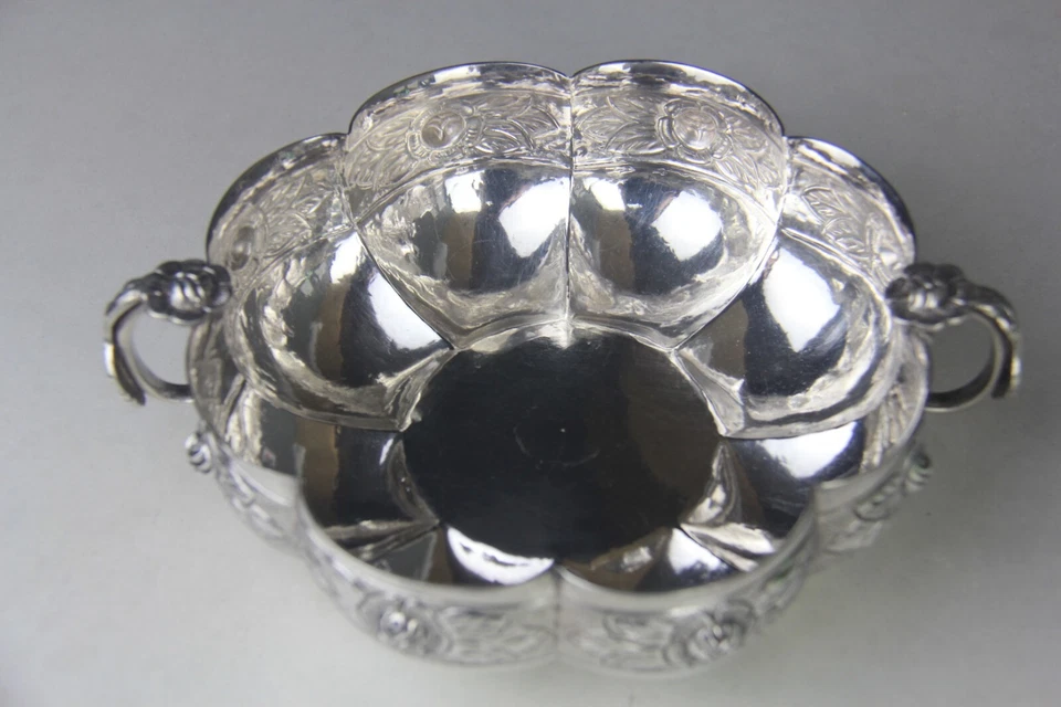 Cuenco rosa azteca vintage pesado mexicano Sanborns plata esterlina - 15,74 otz Foto 3 de 4