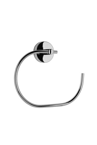 Croydex Flexi-Fix Chrome Towel Ring Open Ring, Bathroom Accessories, - Pendle - Picture 4 of 7