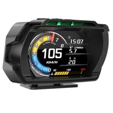 HUD OBD2+GPS Speedometer Car Head Up Display Digital Gauge Water Oil Temp Meter