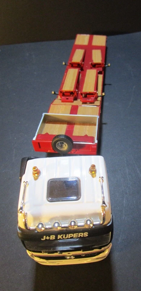 Lion Toys 1:50 Mercedes 1844 Actros Küpers mit Tieflader - Bild 3 von 4